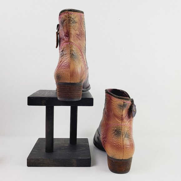 Spring Step L'Artiste Erminia Zippered Booties Sz 6 - Picture 6 of 9